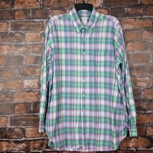 Brooks Brothers| Plaid Button Down Casual Shirt